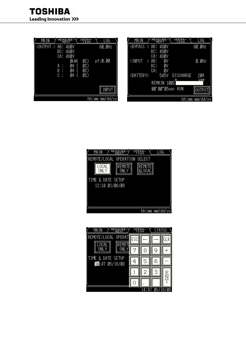 Toshiba Uninterruptible Power System G9000 User Manual | Page 40 / 104