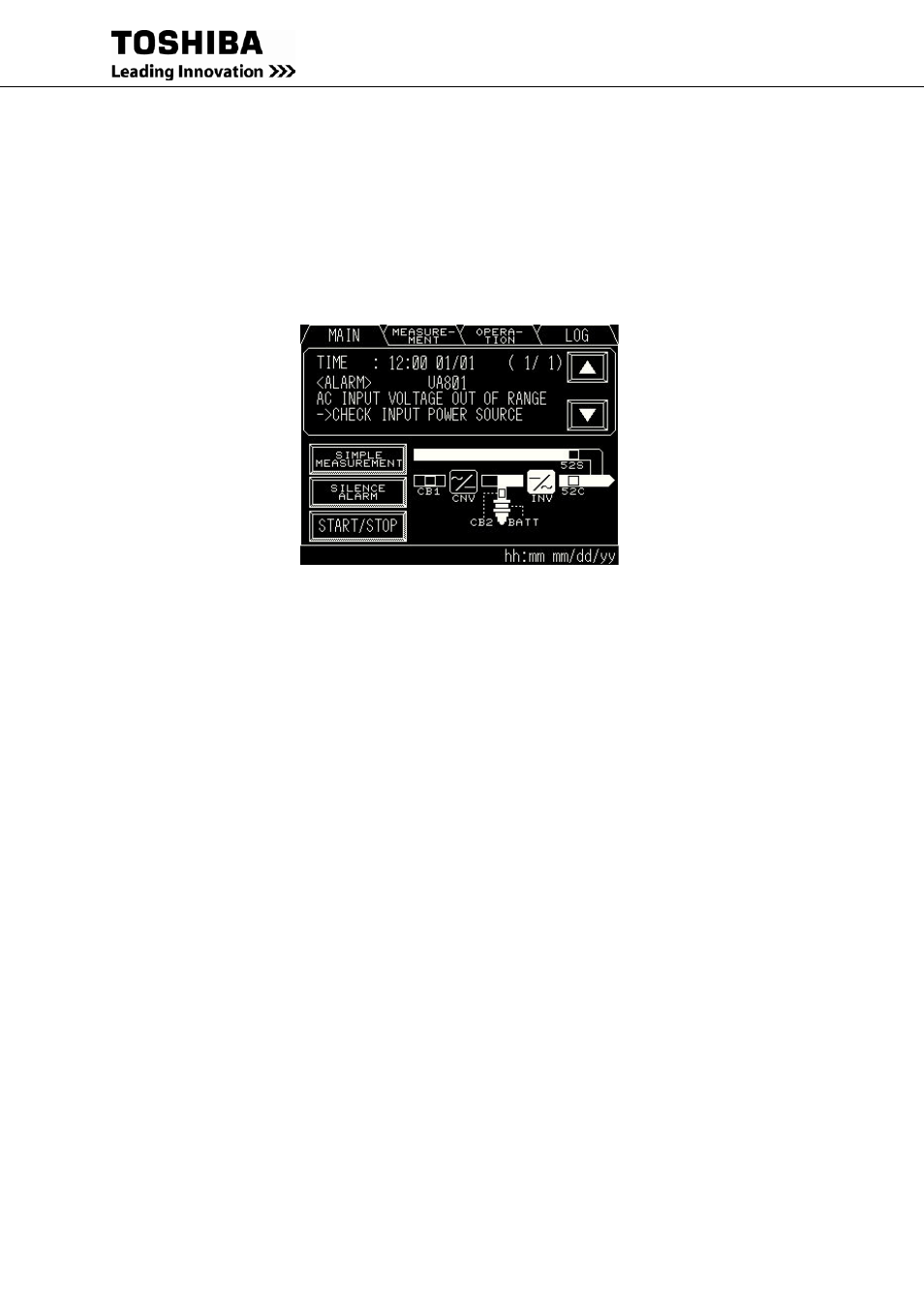 Toshiba Uninterruptible Power System G9000 User Manual | Page 43 / 104