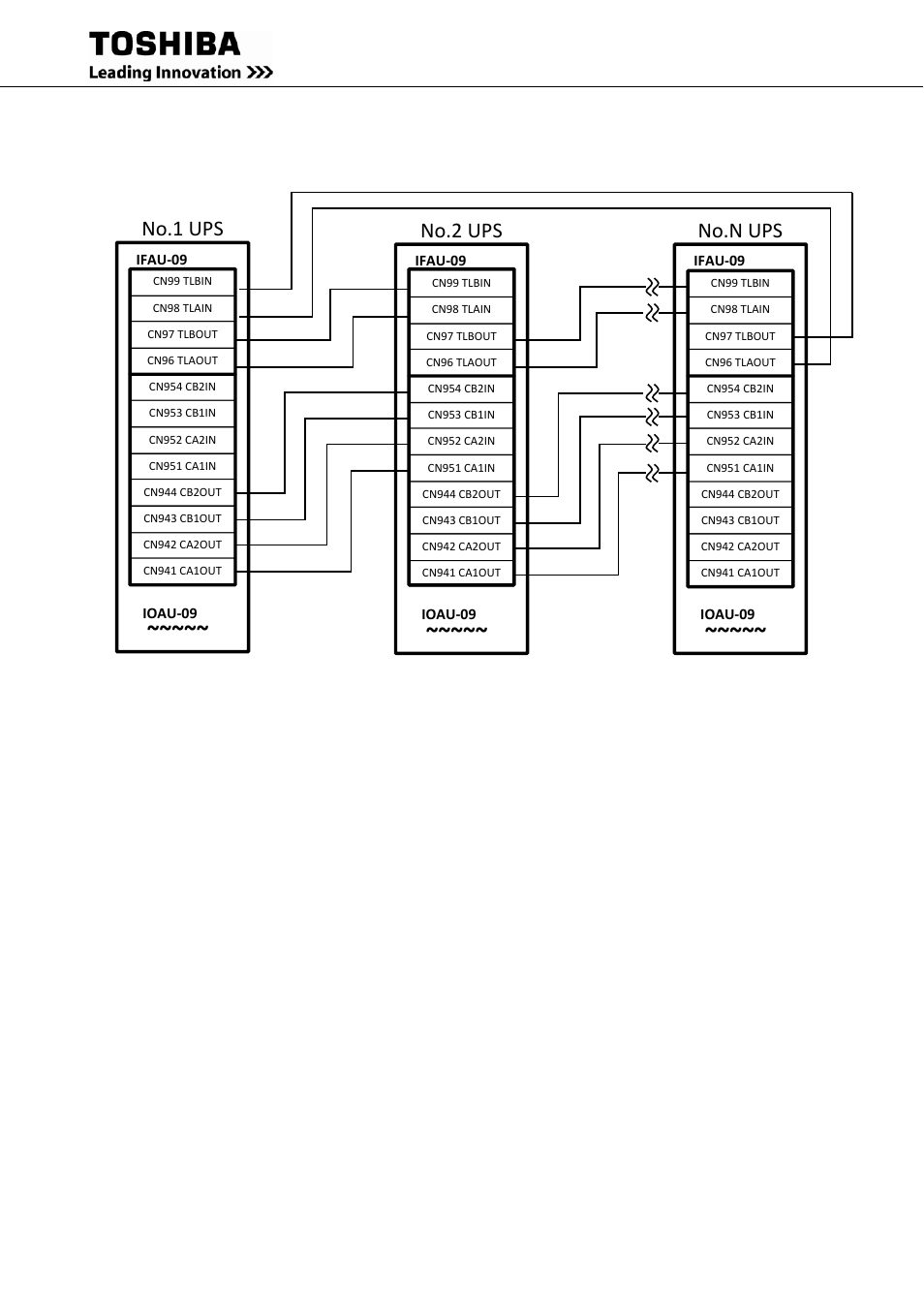No.1 ups, No.2 ups, No.n ups | Toshiba Uninterruptible Power System G9000 User Manual | Page 79 / 104