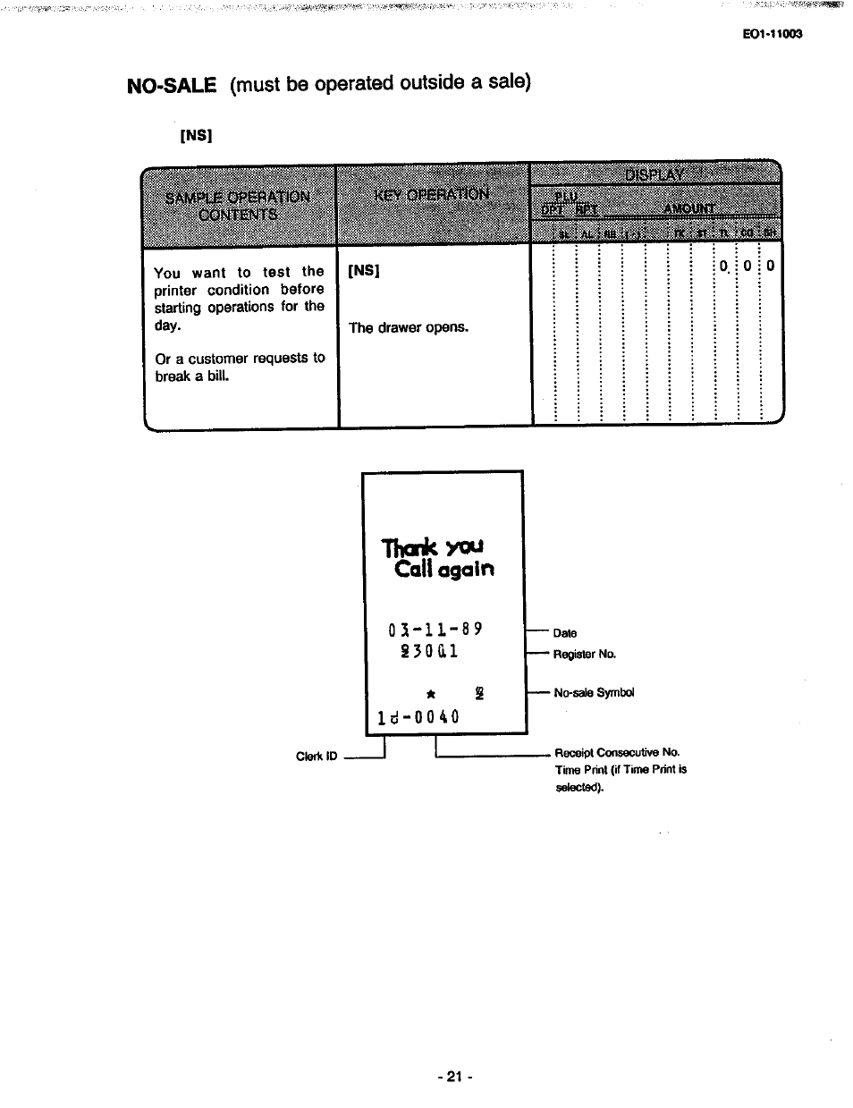 Thank you call ogain, S3oai, Ld-0040 | L d - 0 0 4 0 | Toshiba MA-216-100 SERIES User Manual | Page 24 / 84