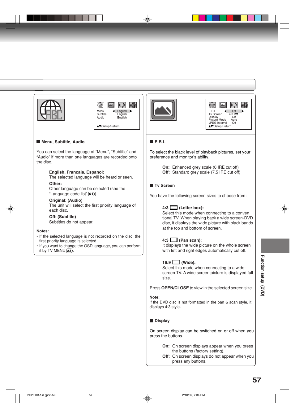 Toshiba CASSETTE RECORDER SD-V393SU User Manual | Page 57 / 68