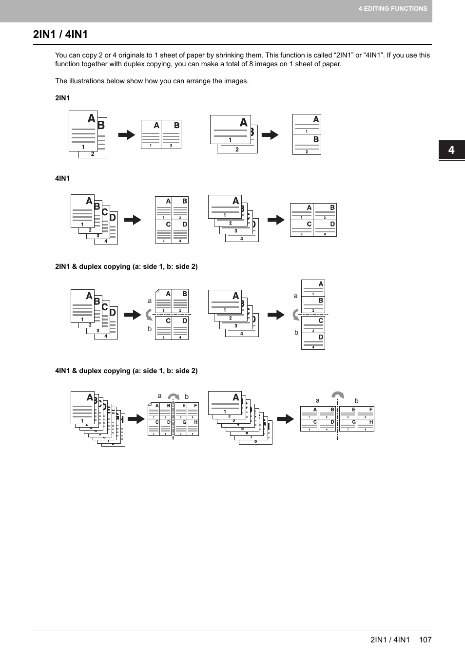 2in1 / 4in1 | Toshiba MULTIFUNCTIONAL DIGITAL COLOR SYSTEMS 6520C User Manual | Page 109 / 210