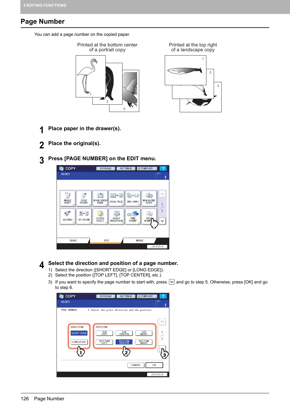 Page number | Toshiba MULTIFUNCTIONAL DIGITAL COLOR SYSTEMS 6520C User Manual | Page 128 / 210