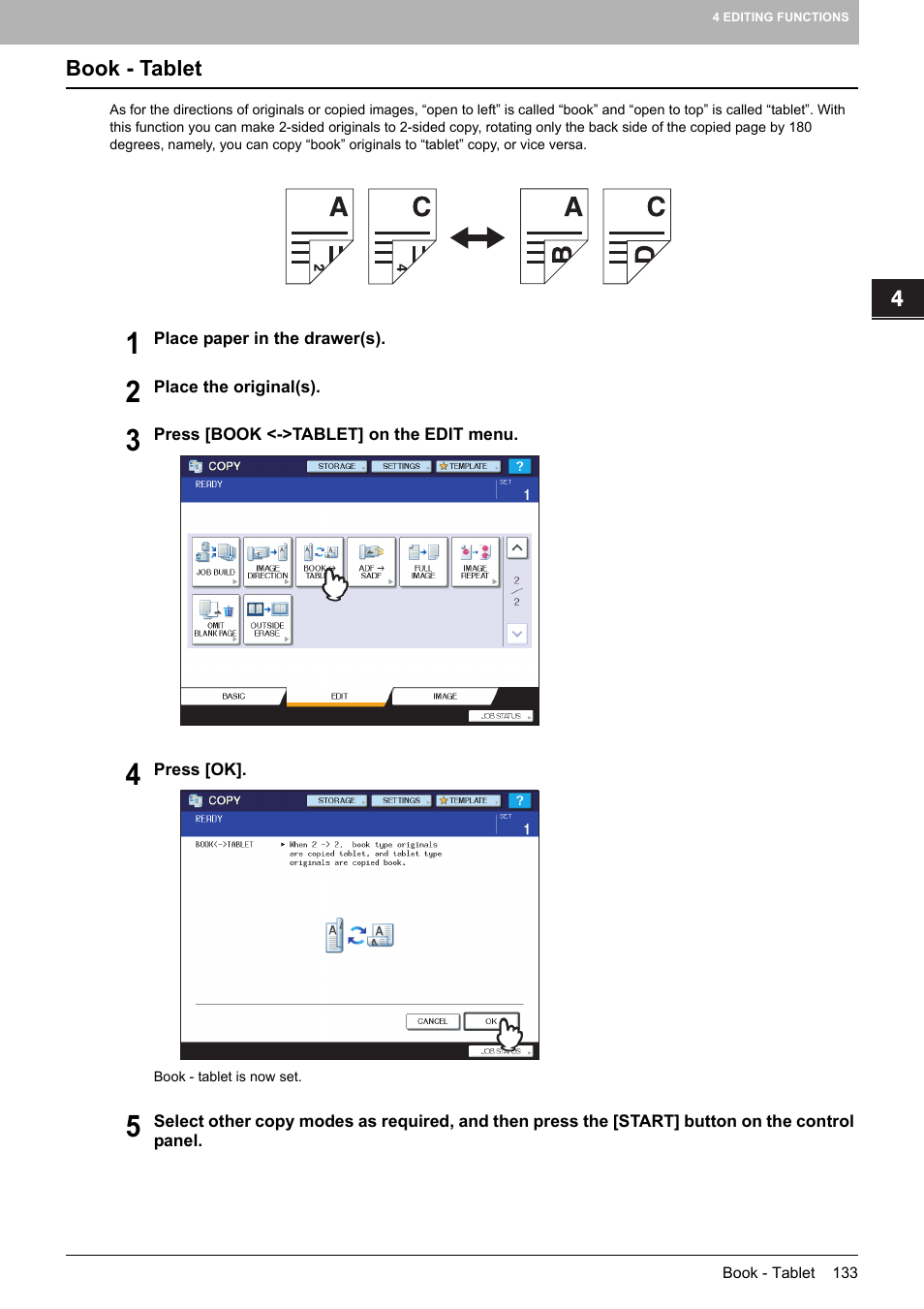 Book - tablet | Toshiba MULTIFUNCTIONAL DIGITAL COLOR SYSTEMS 6520C User Manual | Page 135 / 210