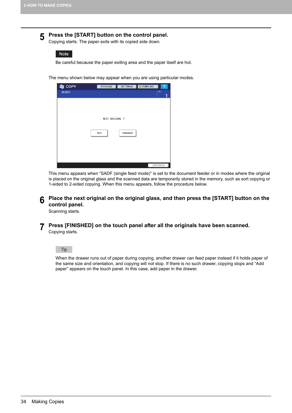 Toshiba MULTIFUNCTIONAL DIGITAL COLOR SYSTEMS 6520C User Manual | Page 36 / 210