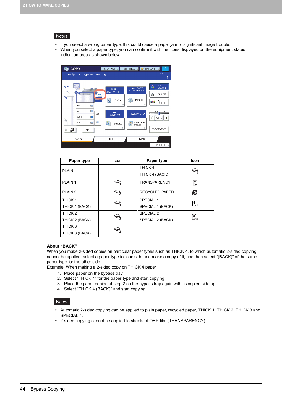 Toshiba MULTIFUNCTIONAL DIGITAL COLOR SYSTEMS 6520C User Manual | Page 46 / 210