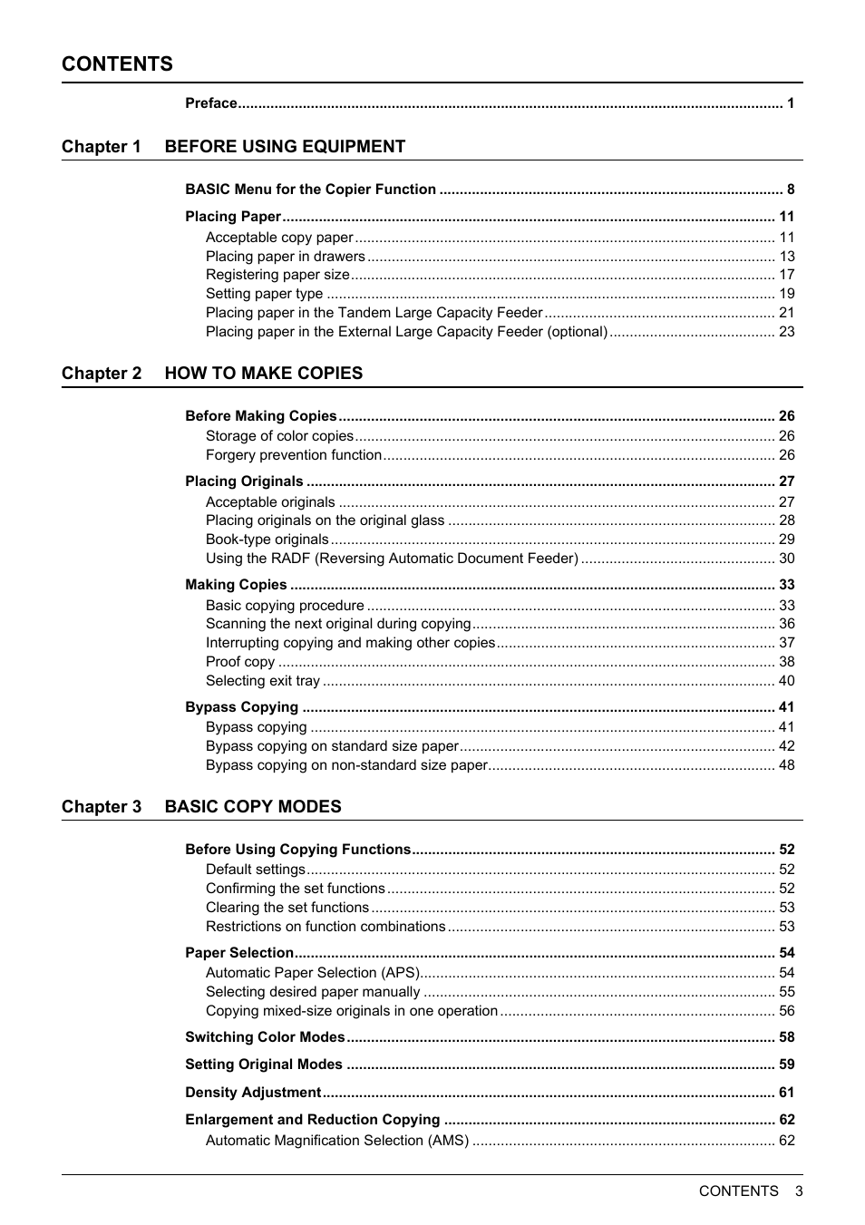 Toshiba MULTIFUNCTIONAL DIGITAL COLOR SYSTEMS 6520C User Manual | Page 5 / 210