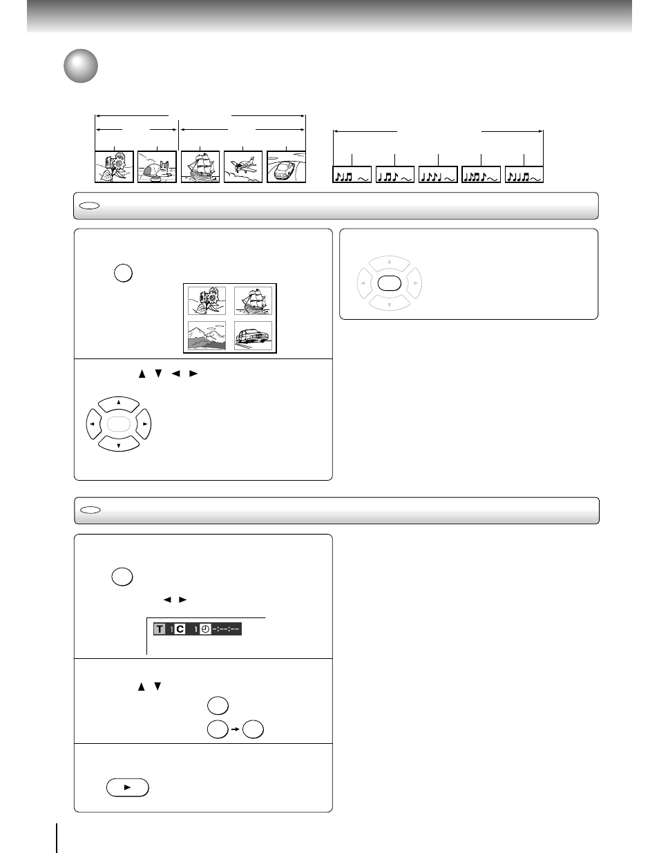 Locating a specific title, chapter, or track, Locating a title using the top menu, Locating a title by entering the title number | Toshiba SD-2700 User Manual | Page 24 / 51