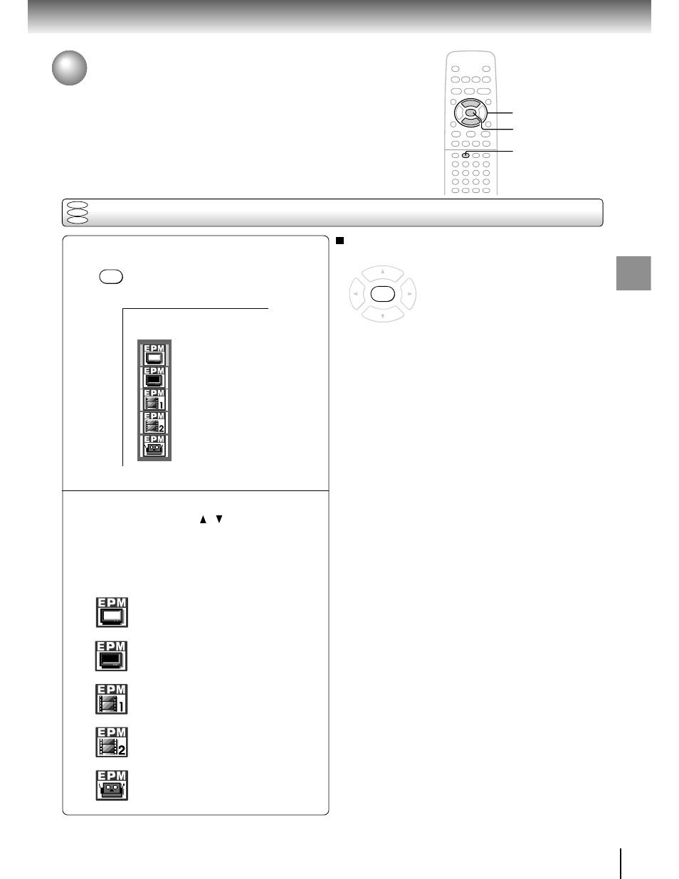 Selecting the picture enhancement (e.p.m.*), Selecting the picture enhancement | Toshiba SD-2700 User Manual | Page 31 / 51