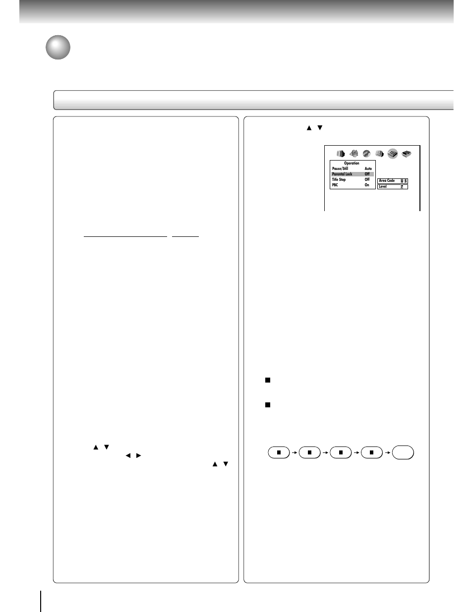 Customizing the function settings (continued), Setting details | Toshiba SD-2700 User Manual | Page 44 / 51