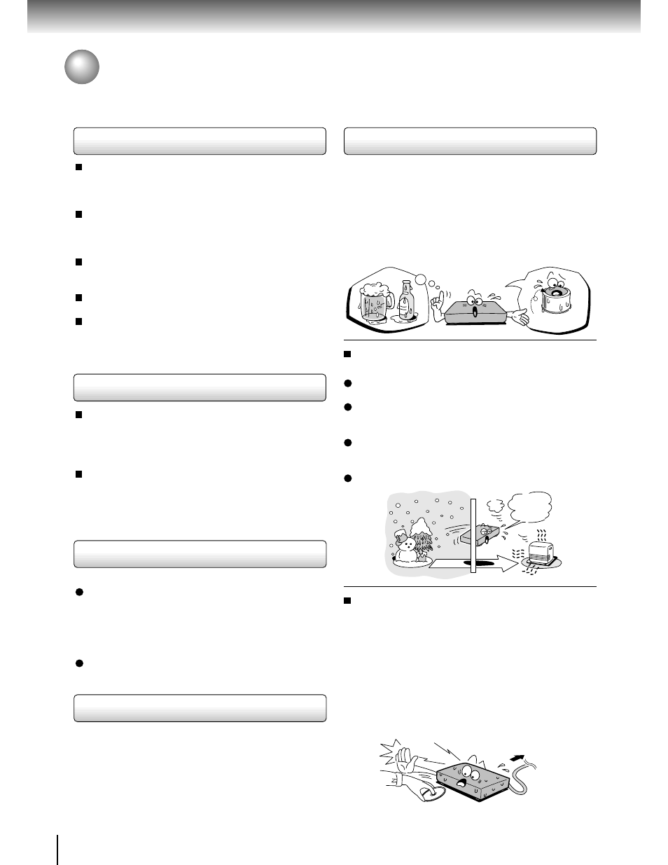 Precatuions, Precautions | Toshiba SD-2700 User Manual | Page 8 / 51