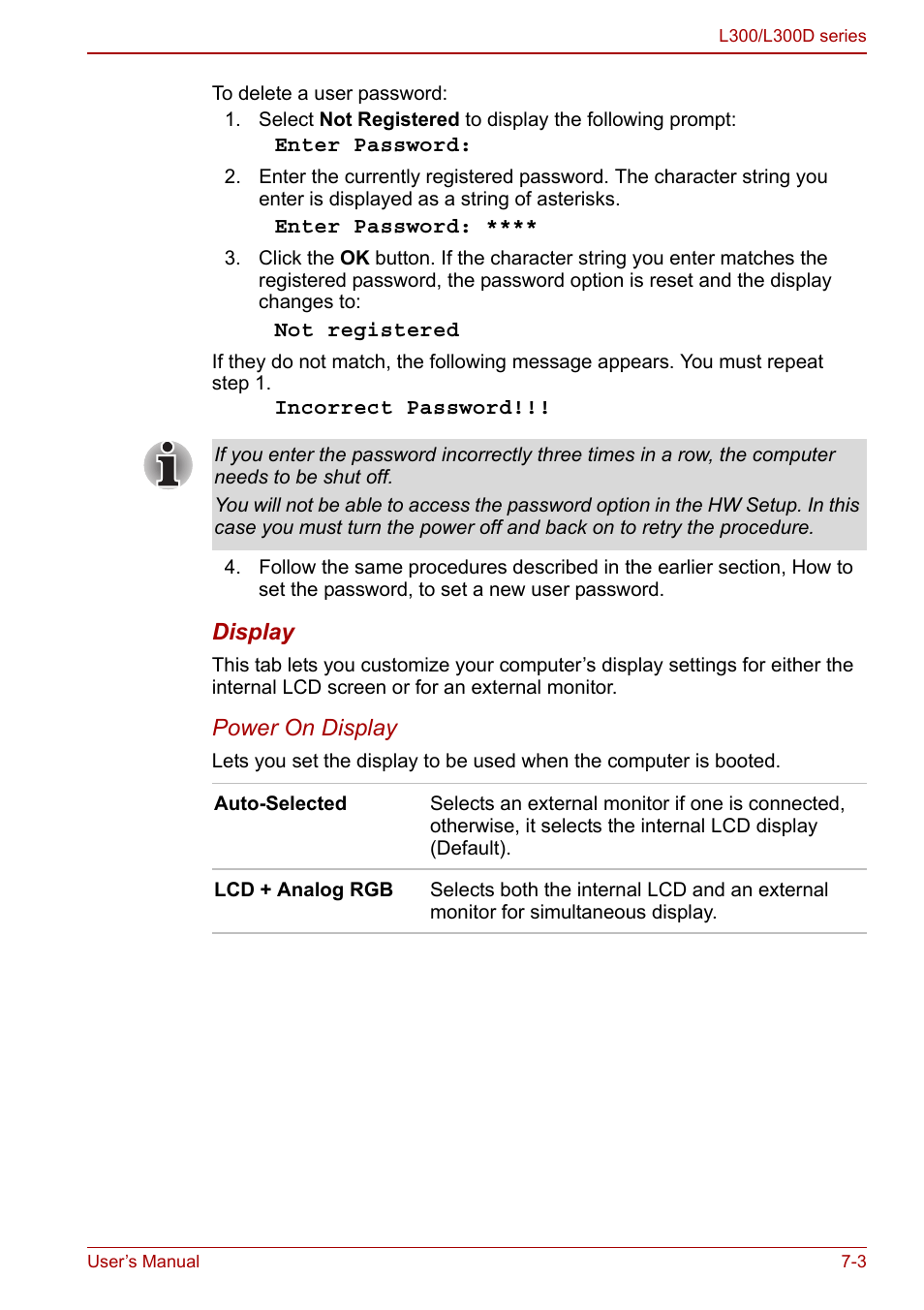 Toshiba Computer L300 User Manual | Page 119 / 186