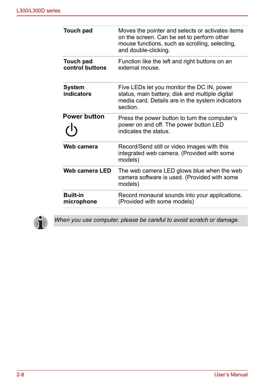 Toshiba Computer L300 User Manual | Page 40 / 186