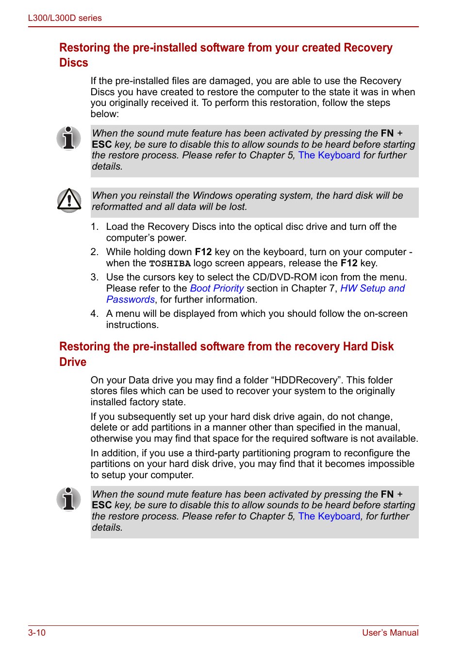 Toshiba Computer L300 User Manual | Page 58 / 186