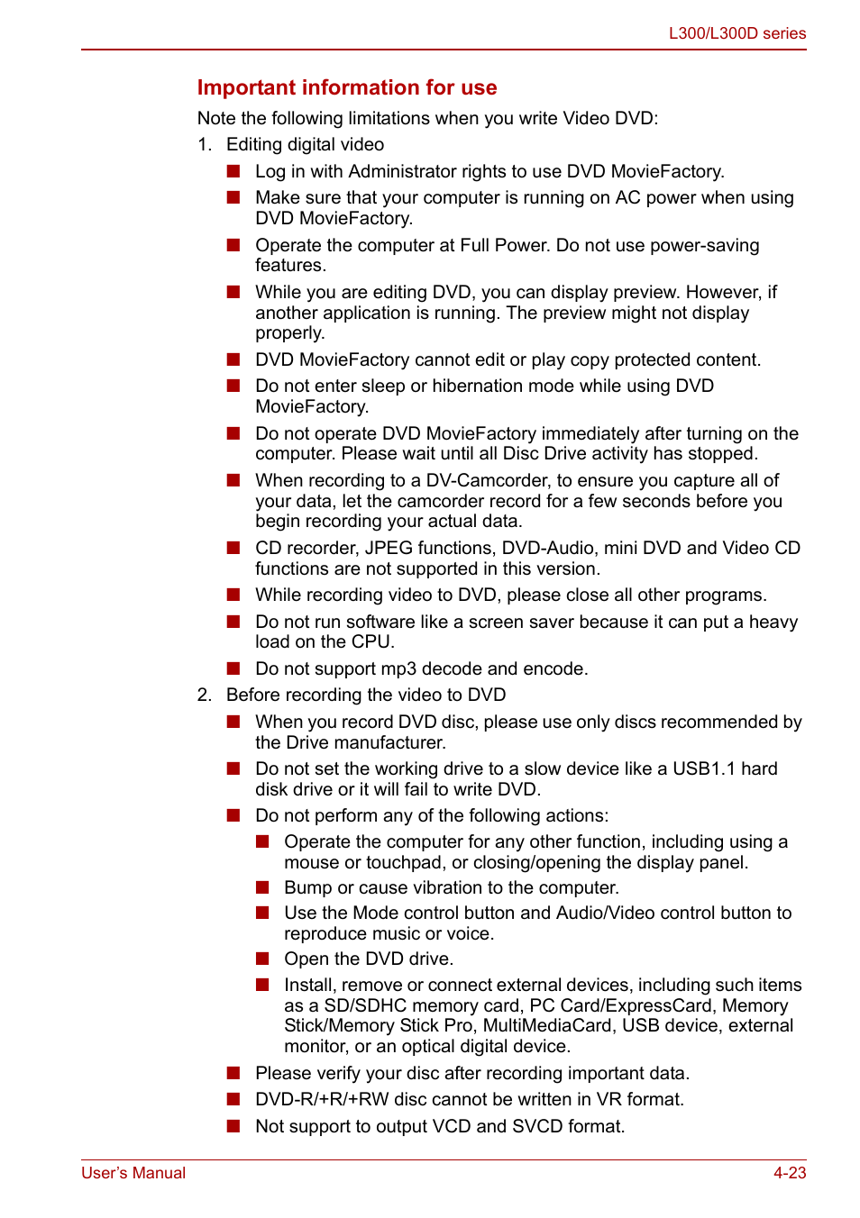 Toshiba Computer L300 User Manual | Page 83 / 186