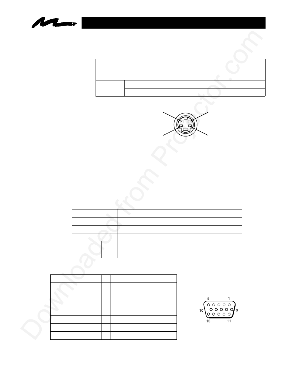 1 connection to the video signal terminal, 2 connection to the rgb signal terminal | Toshiba MP8640 User Manual | Page 20 / 30