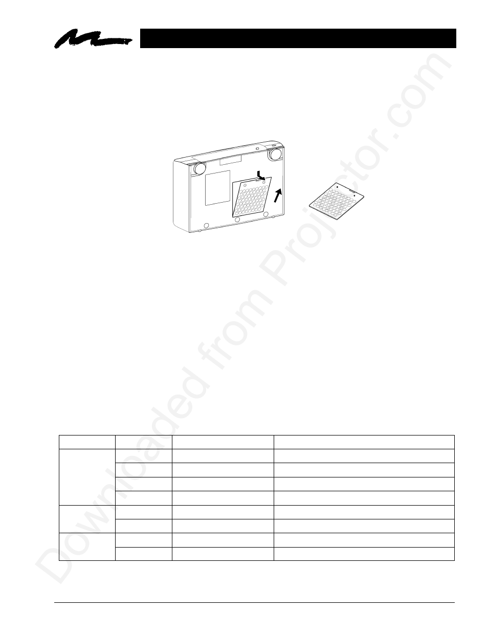 1 cleaning the air filter, 2 message table | Toshiba MP8640 User Manual | Page 24 / 30