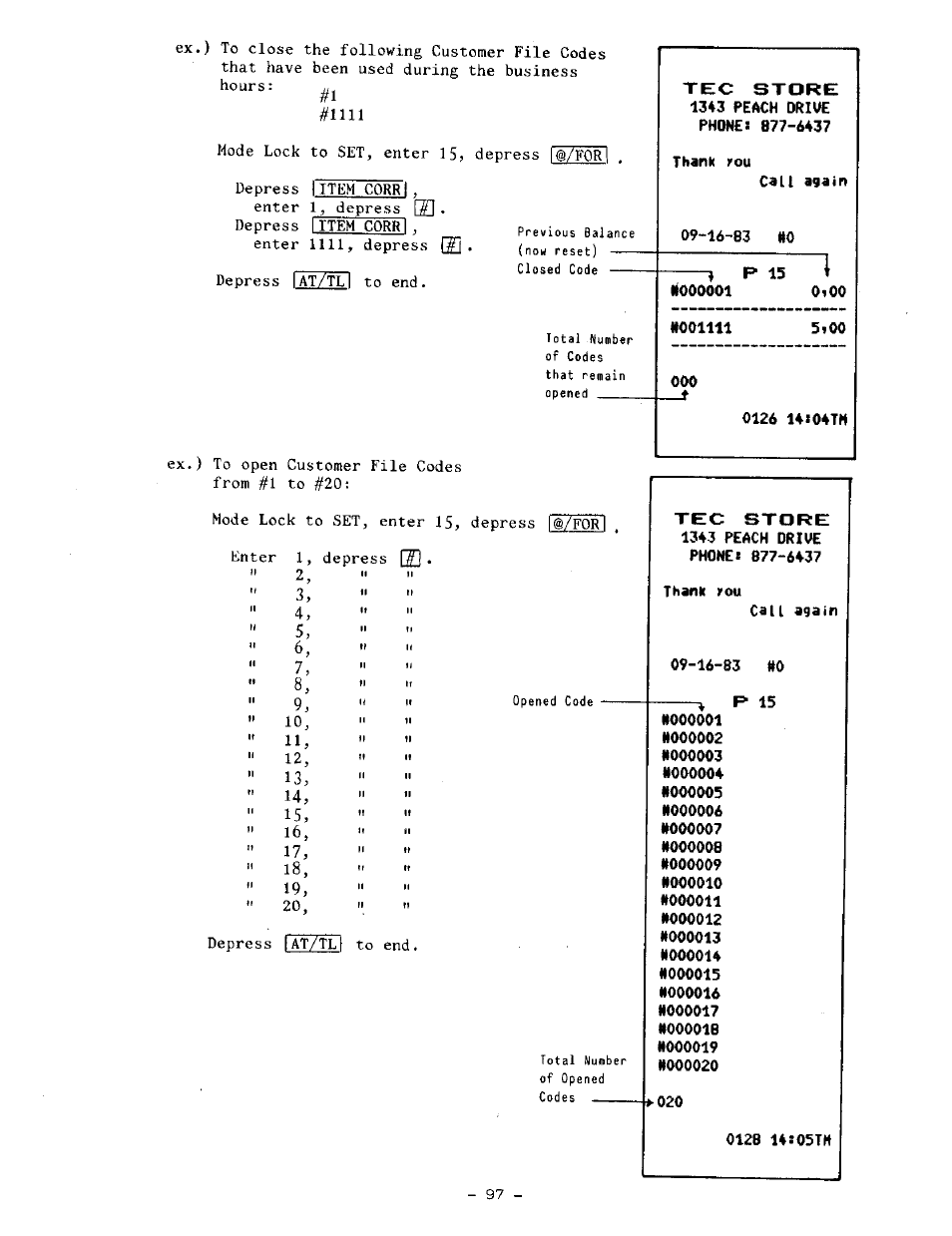 Toshiba TEC MA-1100-100 SERIES User Manual | Page 101 / 136