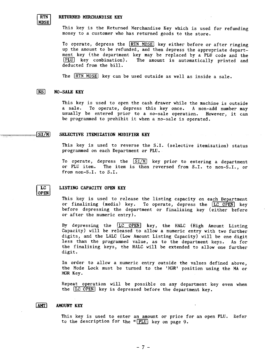 Toshiba TEC MA-1100-100 SERIES User Manual | Page 11 / 136