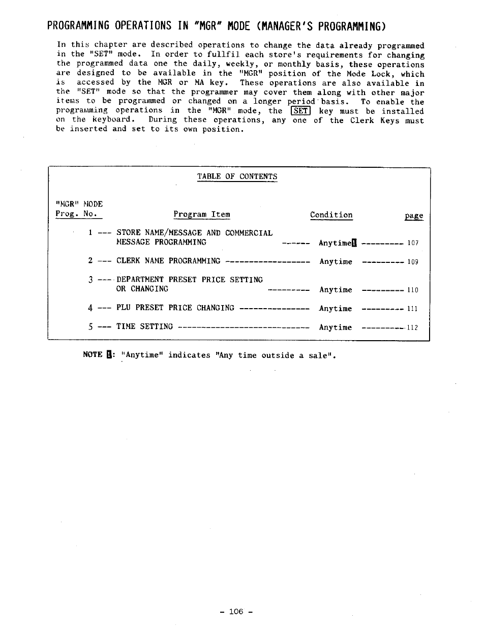 Toshiba TEC MA-1100-100 SERIES User Manual | Page 110 / 136