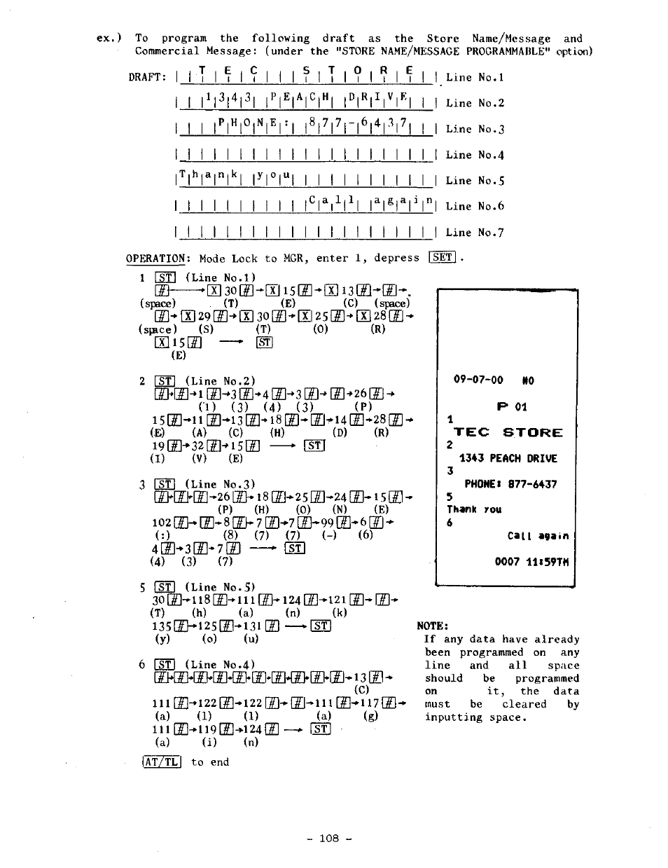 M i l l, Eise, Ffi-—-[x]3o[a-[tii5!l]-ii]i3[zl-l2 | Toshiba TEC MA-1100-100 SERIES User Manual | Page 112 / 136