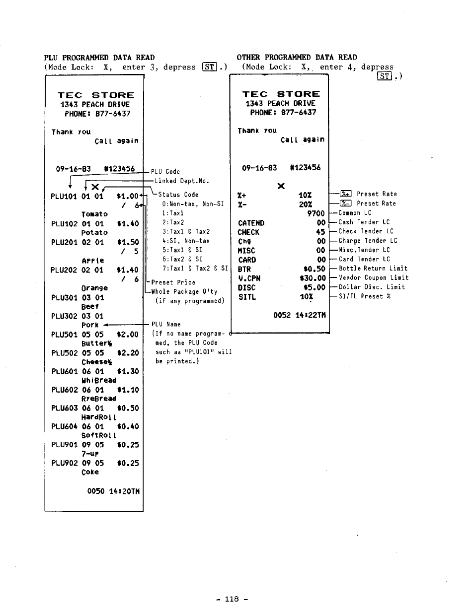 Toshiba TEC MA-1100-100 SERIES User Manual | Page 122 / 136