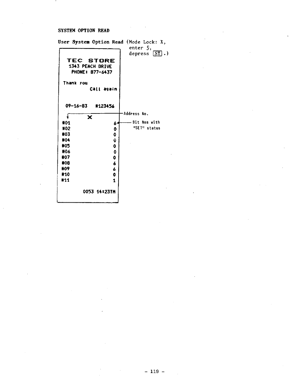 Toshiba TEC MA-1100-100 SERIES User Manual | Page 123 / 136