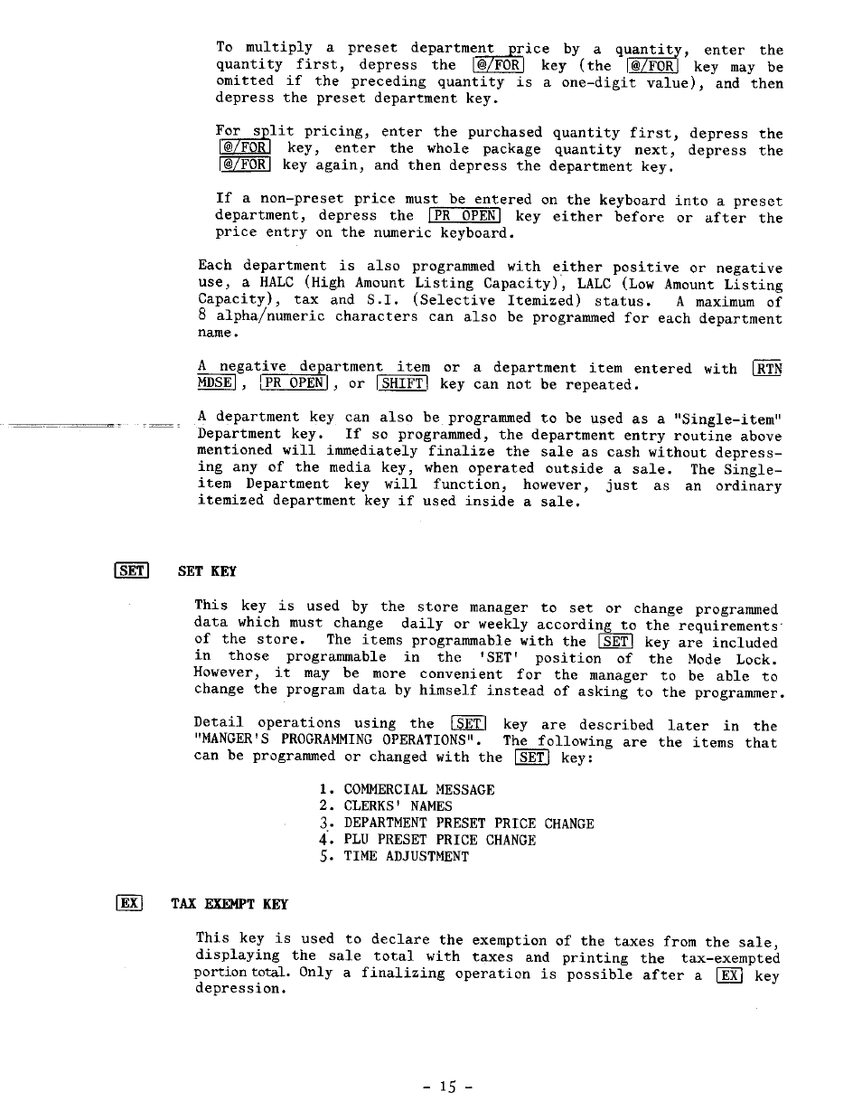 Toshiba TEC MA-1100-100 SERIES User Manual | Page 19 / 136