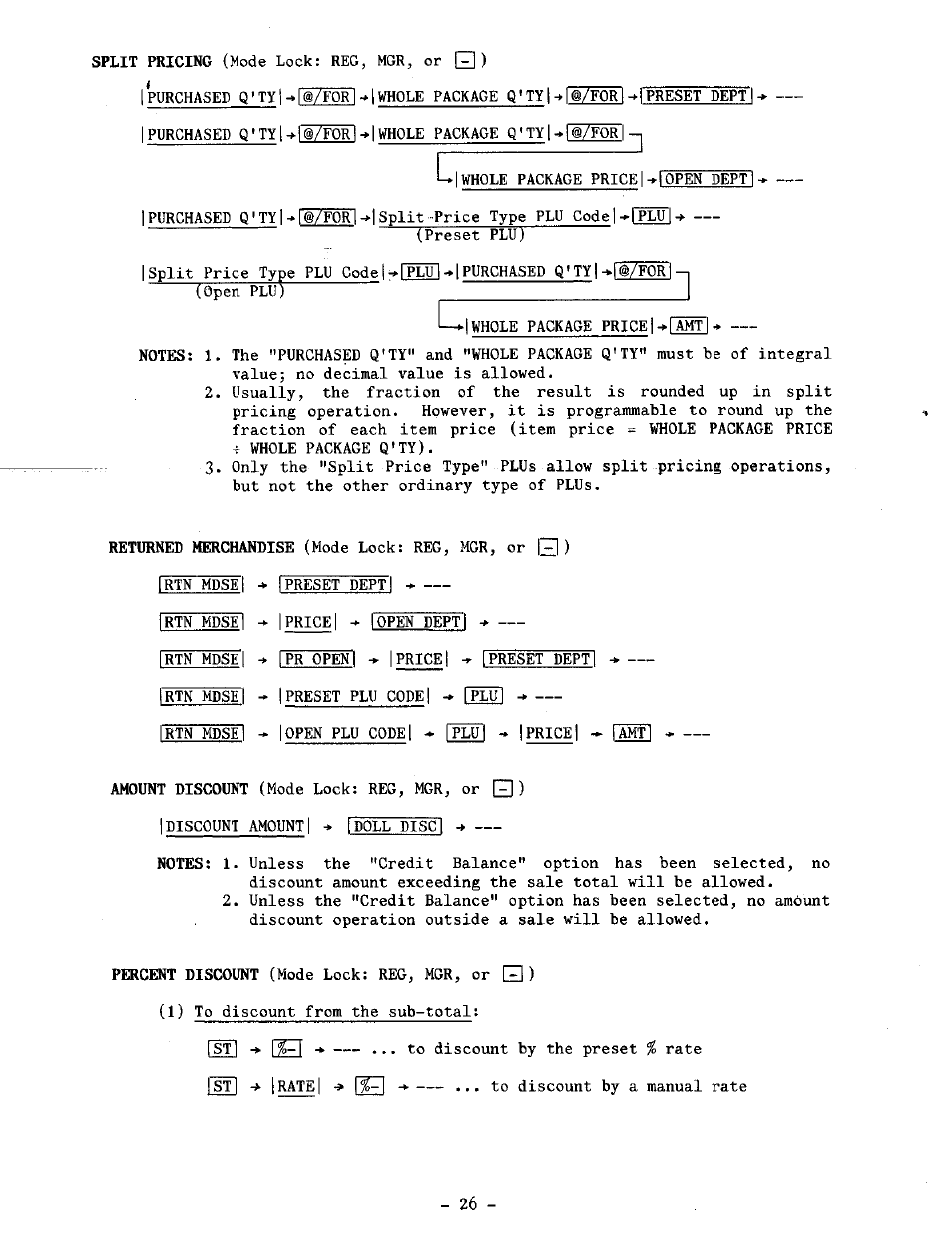 Toshiba TEC MA-1100-100 SERIES User Manual | Page 30 / 136