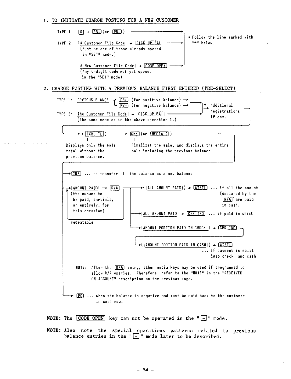 Type 1; [oj (h±l(or hb), Ces3, Oj (h±l(or hb) | Toshiba TEC MA-1100-100 SERIES User Manual | Page 38 / 136