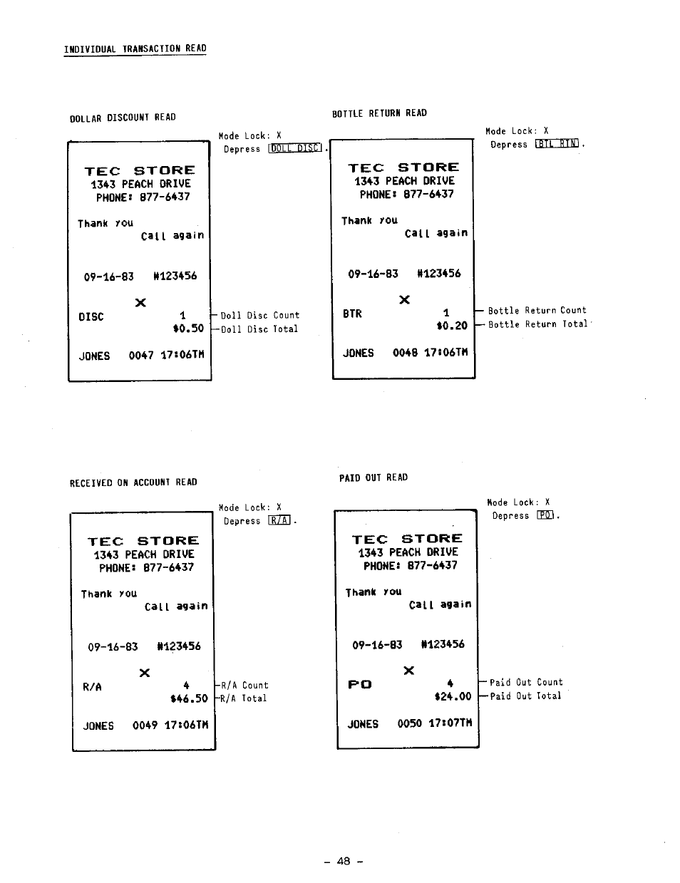 Toshiba TEC MA-1100-100 SERIES User Manual | Page 52 / 136