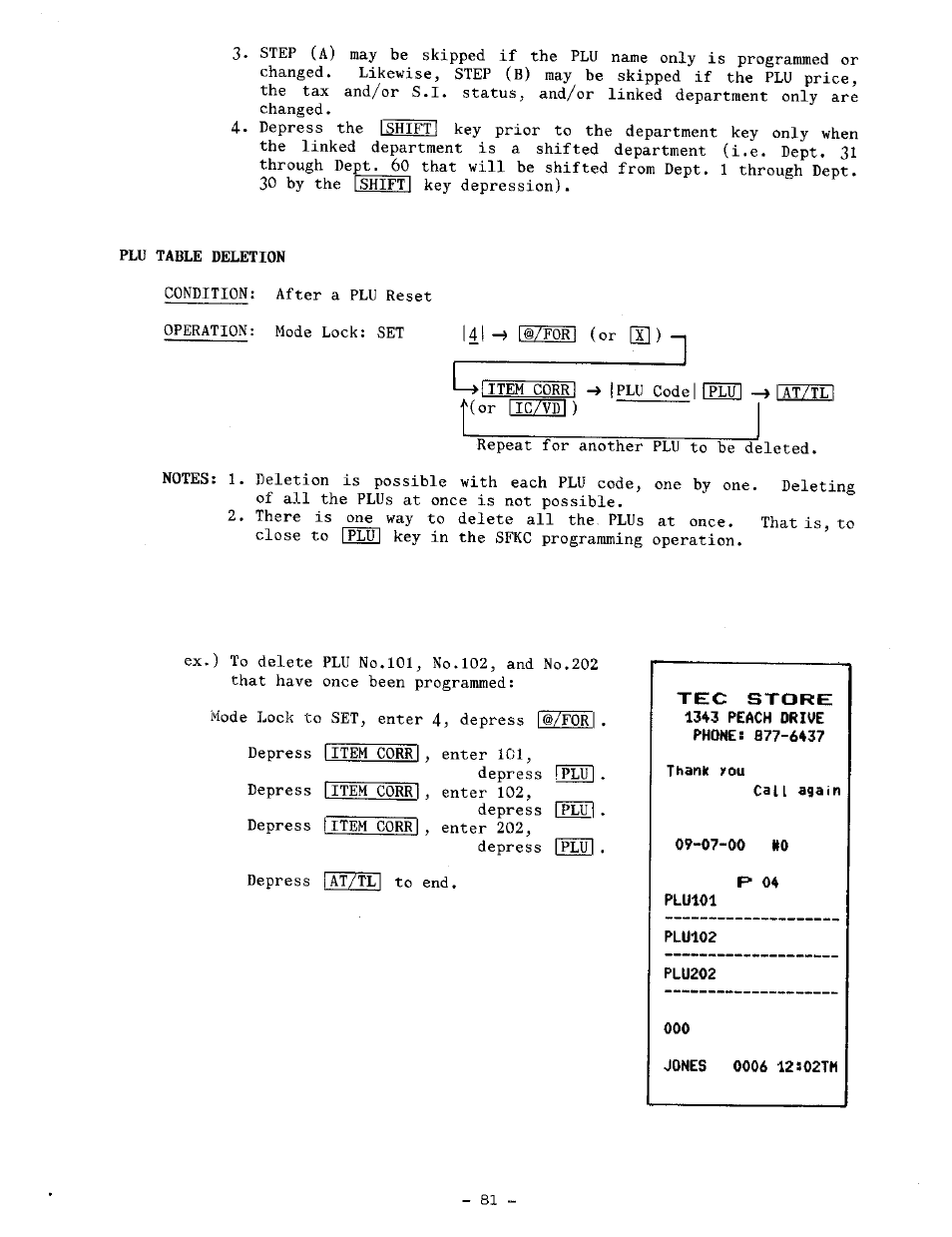 Toshiba TEC MA-1100-100 SERIES User Manual | Page 85 / 136