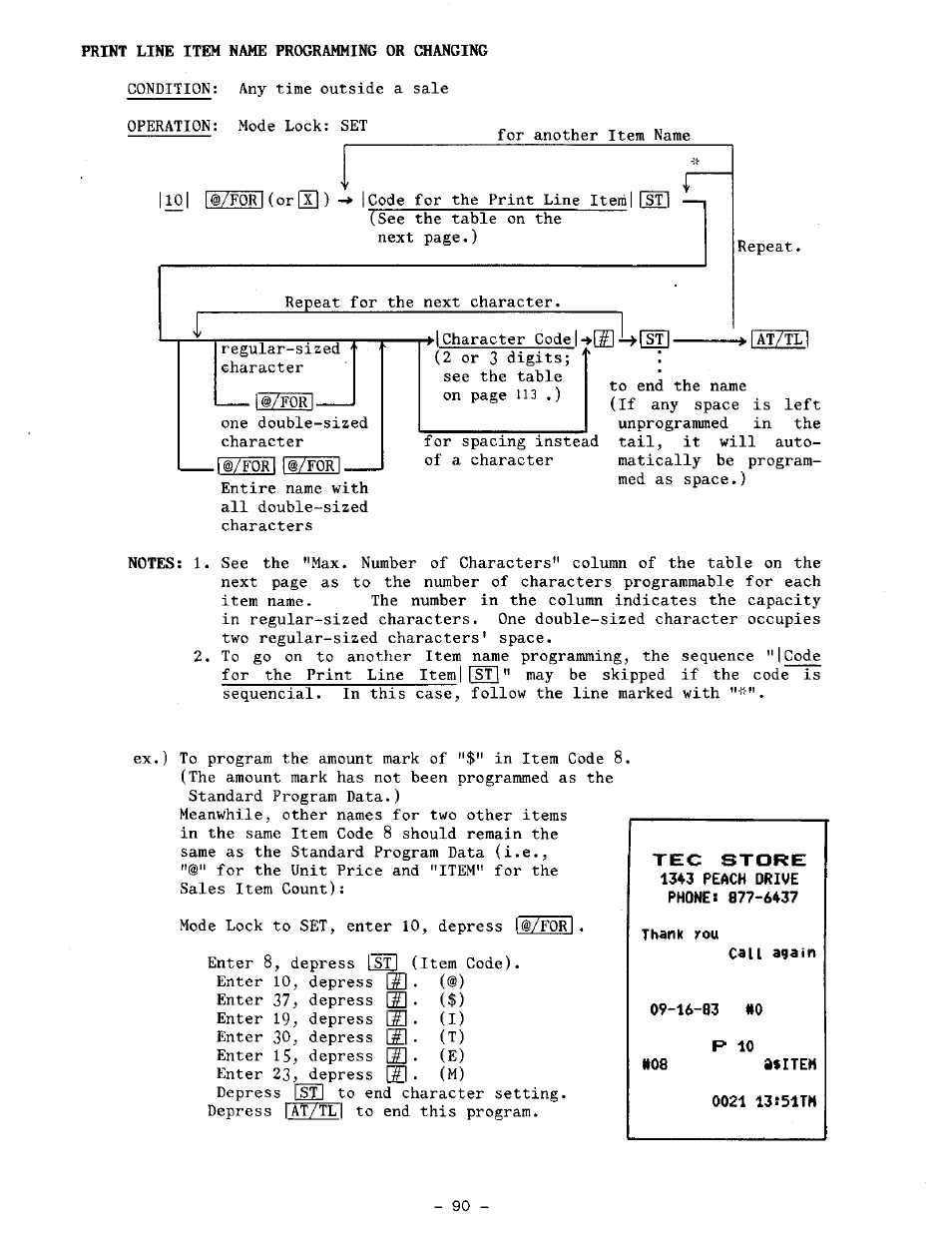 Call again, 16-83 ho p 10, 0021 13s51th | Toshiba TEC MA-1100-100 SERIES User Manual | Page 94 / 136