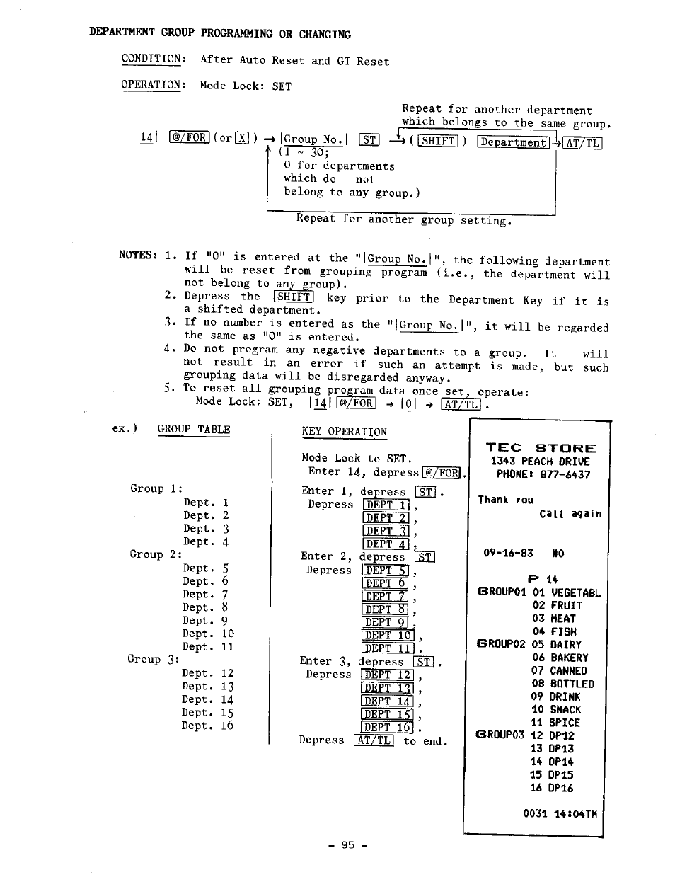 Mpzj] y lpepi-.si, I dept 101, ujept_.ljli | Toshiba TEC MA-1100-100 SERIES User Manual | Page 99 / 136