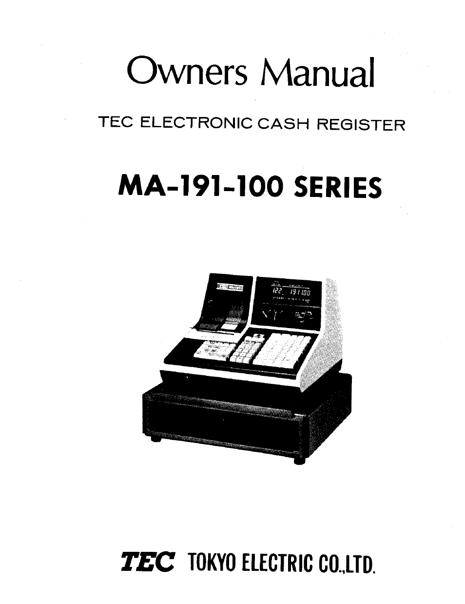 Toshiba MA-191 User Manual | 72 pages