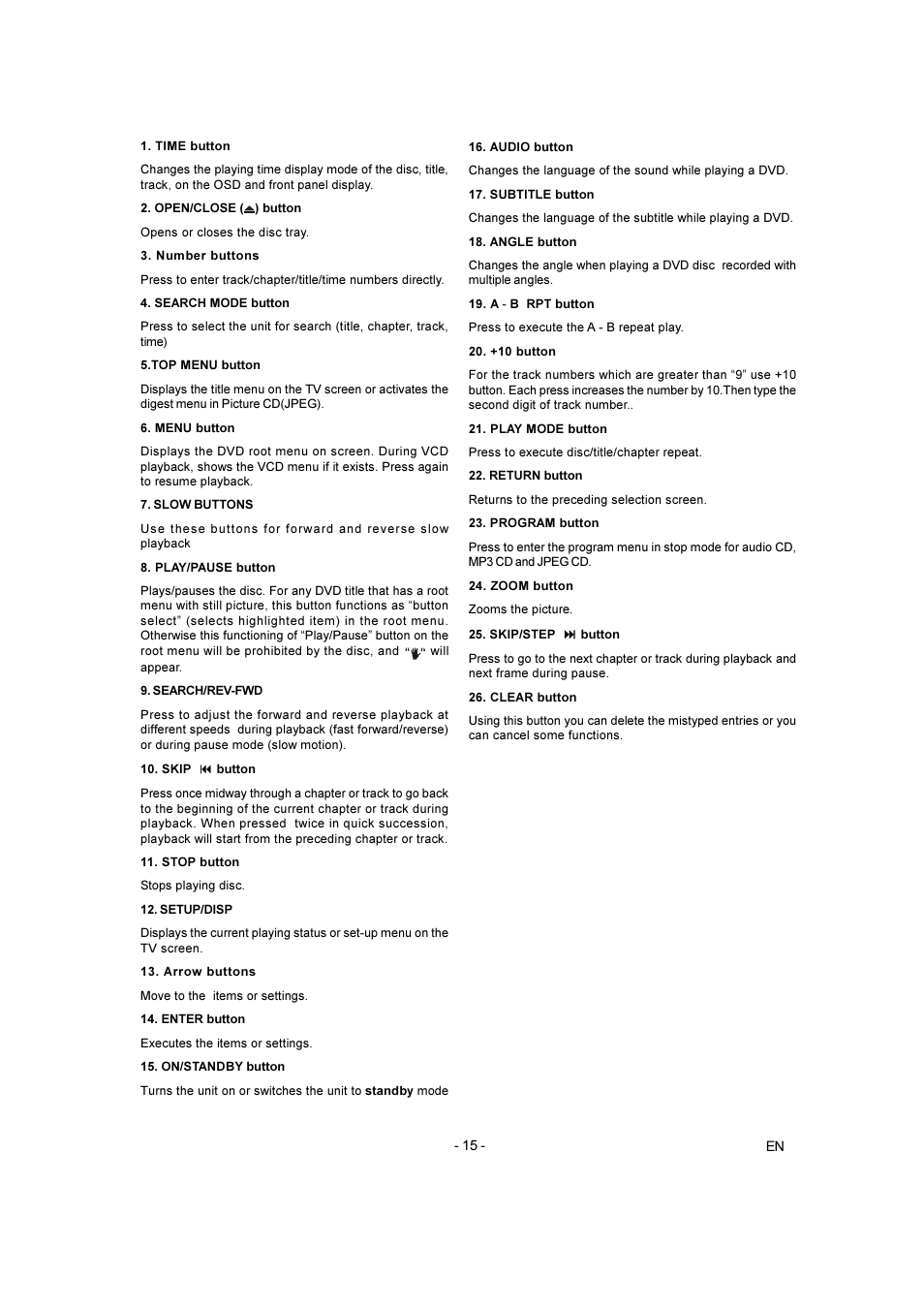 Toshiba SD-250E-S-TE User Manual | Page 15 / 35