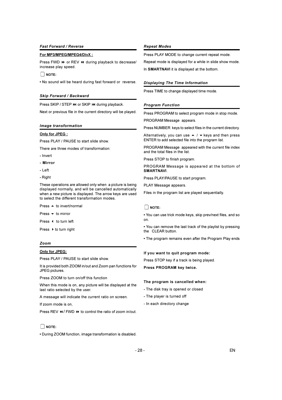 Toshiba SD-250E-S-TE User Manual | Page 28 / 35