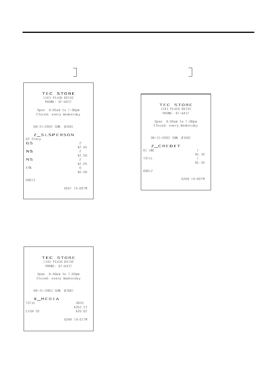 Reset (daily or gt), All media sales total and cash-in-drawer read | Toshiba MA-1595-1 Series User Manual | Page 108 / 218