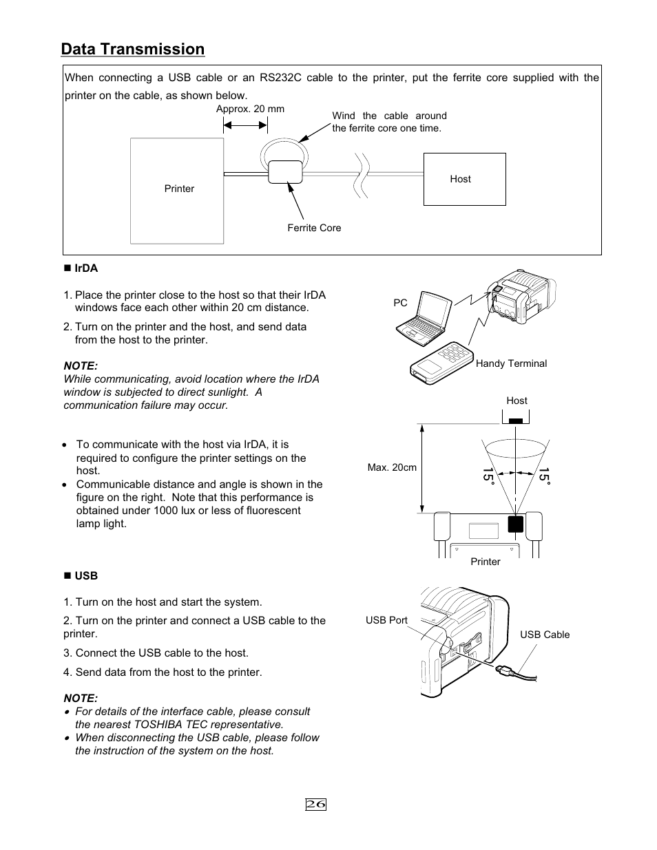 Data transmission | Toshiba EO1-33079 User Manual | Page 27 / 34