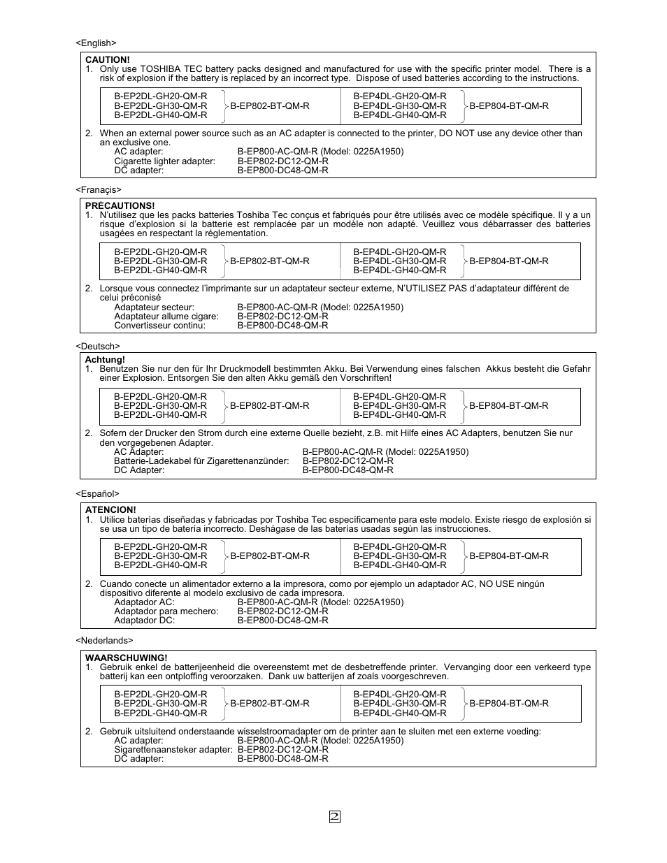 Toshiba EO1-33079 User Manual | Page 3 / 34