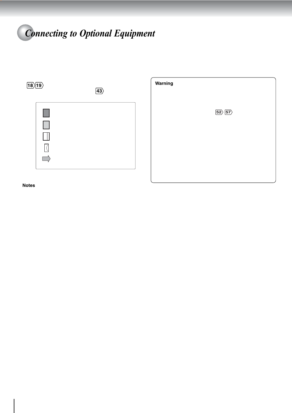 Connecting to optional equipment | Toshiba SD-240ESE User Manual | Page 19 / 61