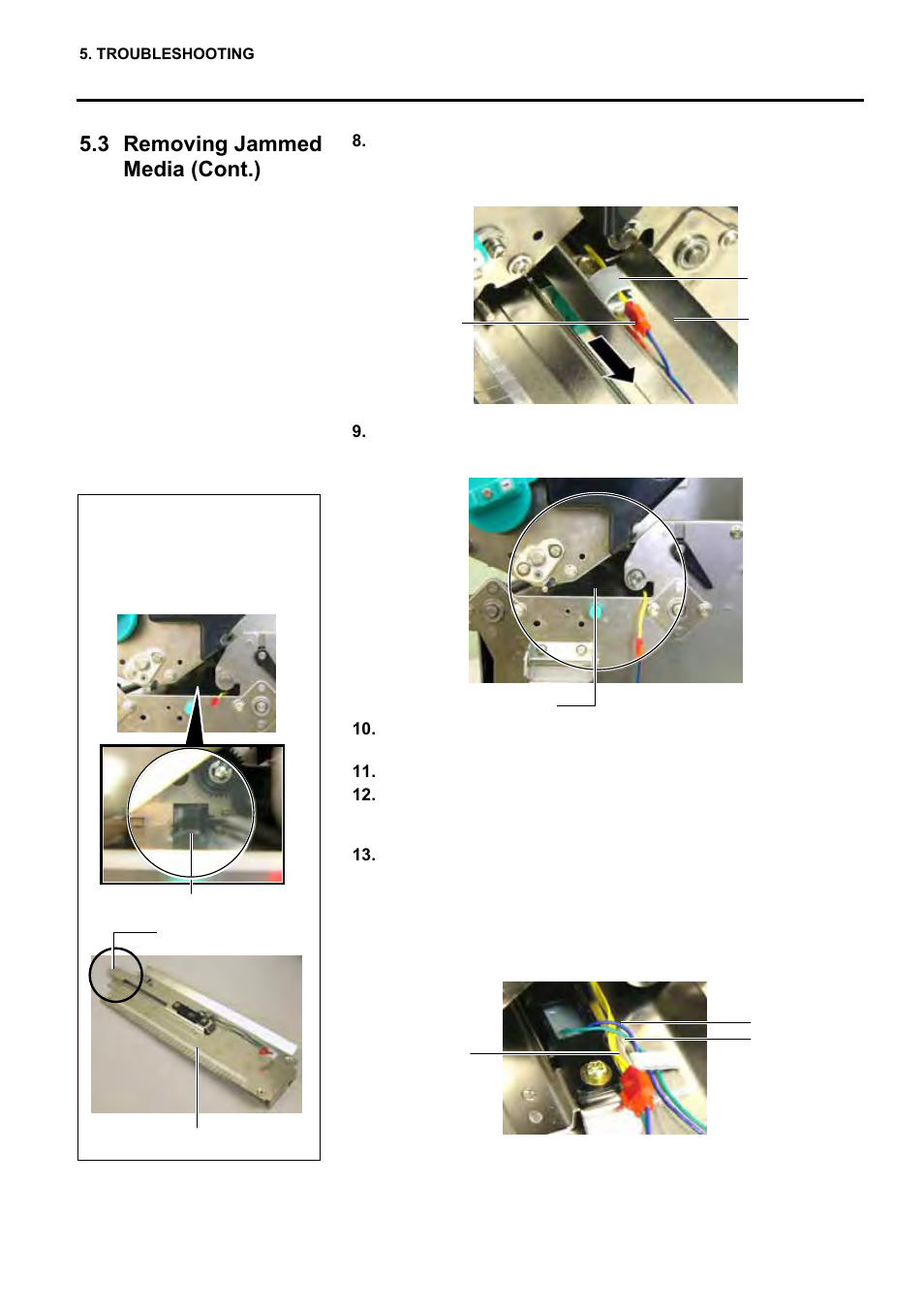 3 removing jammed media (cont.) | Toshiba EO1-33057 User Manual | Page 113 / 139