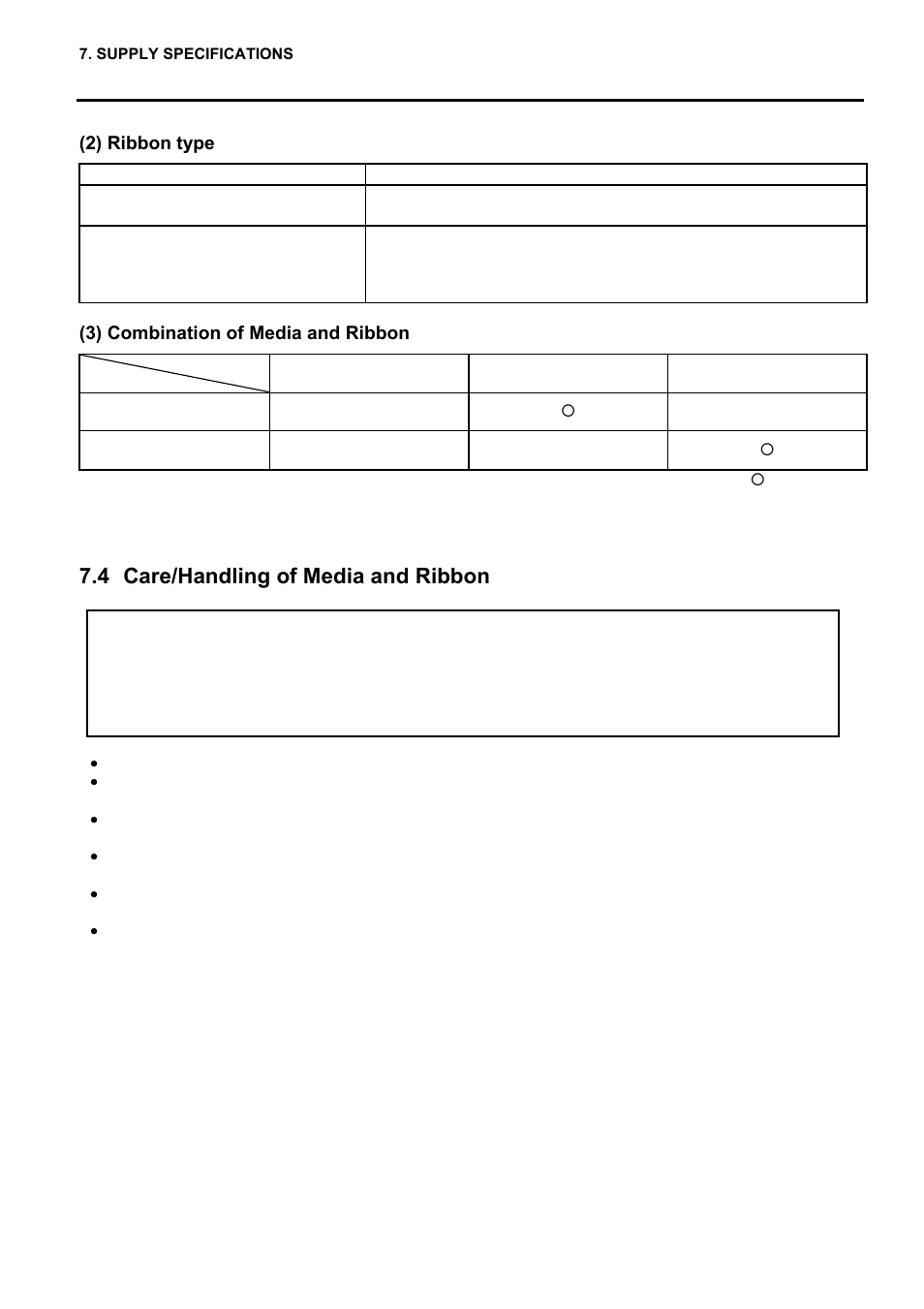 4 care/handling of media and ribbon | Toshiba EO1-33057 User Manual | Page 120 / 139