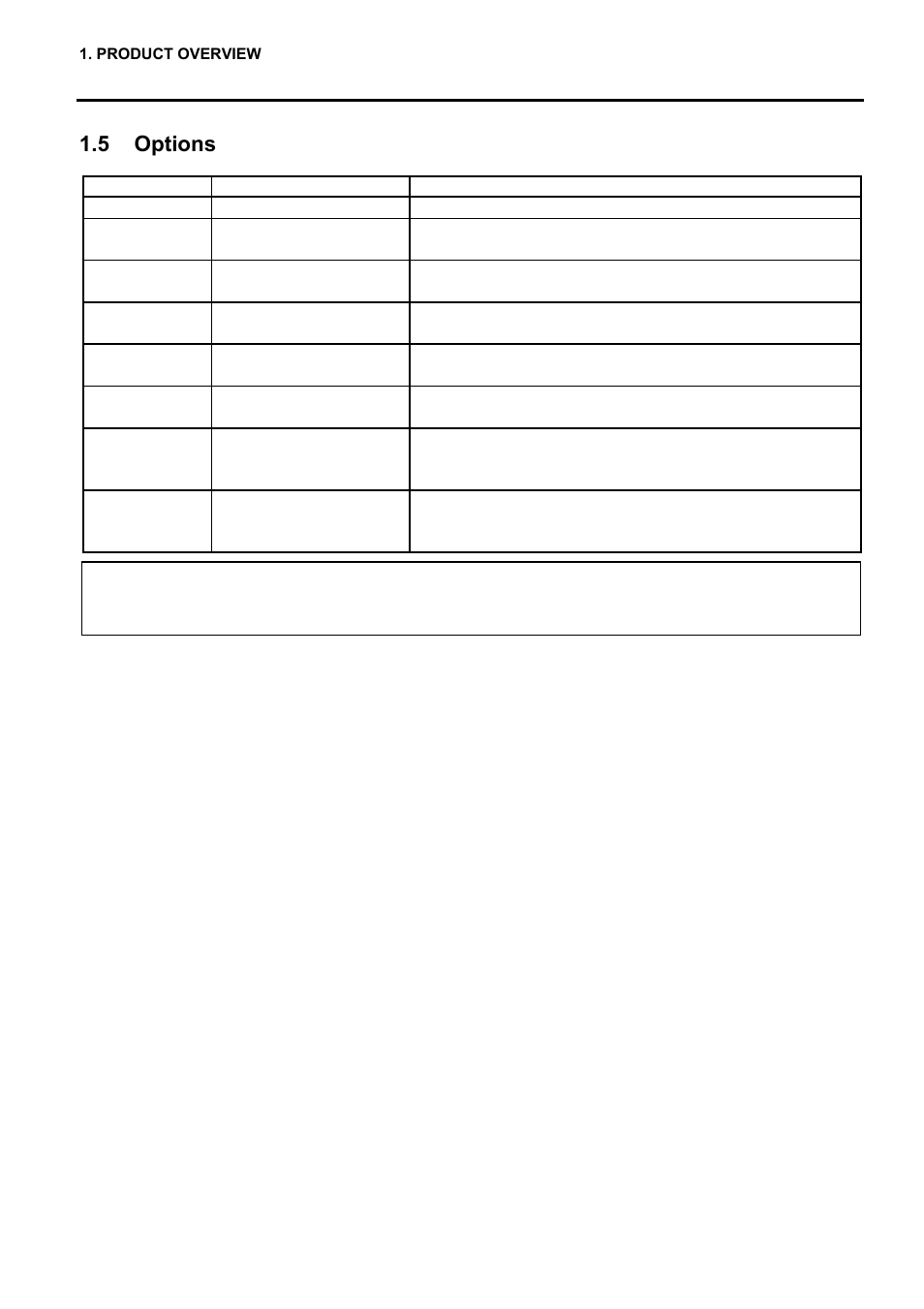 5 options | Toshiba EO1-33057 User Manual | Page 14 / 139