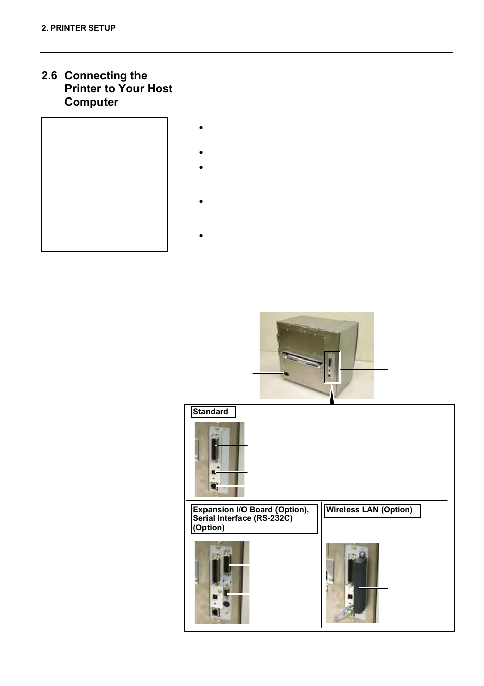 6 connecting the printer to your host computer | Toshiba EO1-33057 User Manual | Page 31 / 139