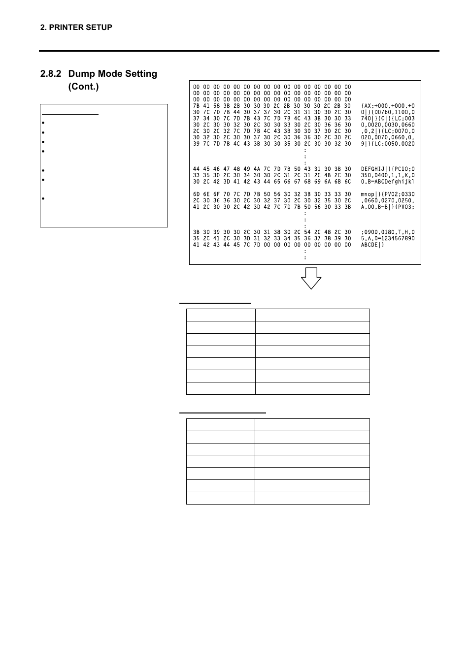 2 dump mode setting (cont.), Required label length | Toshiba EO1-33057 User Manual | Page 51 / 139