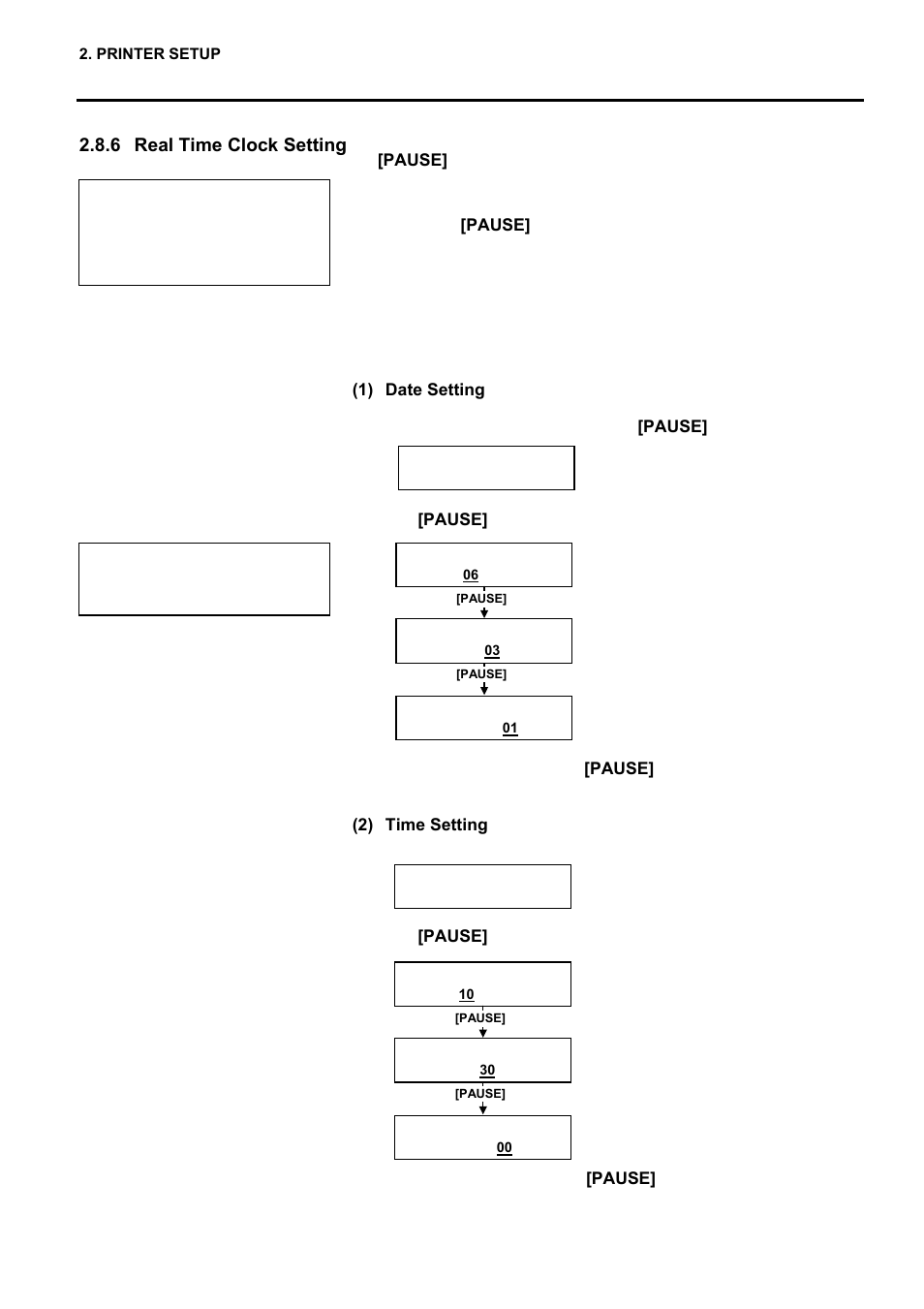 6 real time clock setting | Toshiba EO1-33057 User Manual | Page 55 / 139