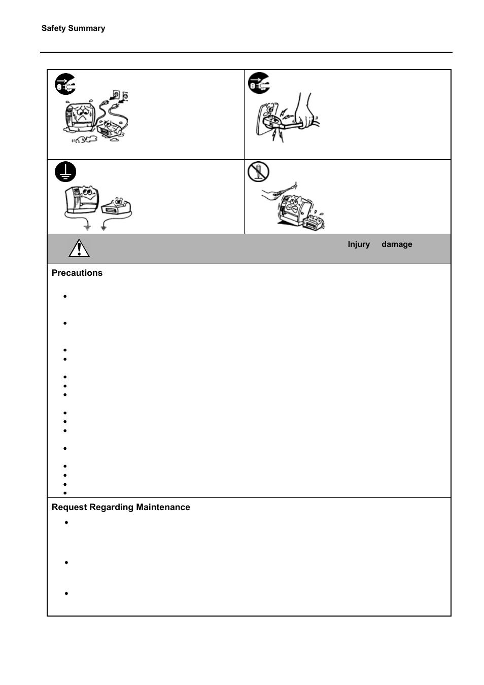 Caution | Toshiba EO1-33057 User Manual | Page 7 / 139