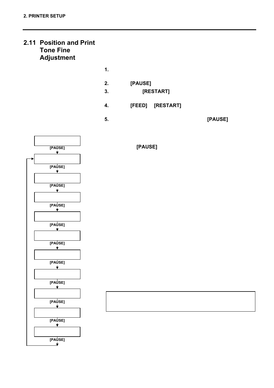 11 position and print tone fine adjustment | Toshiba EO1-33057 User Manual | Page 84 / 139