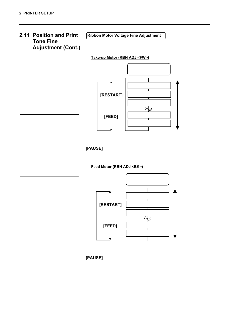 11 position and print tone fine adjustment (cont.) | Toshiba EO1-33057 User Manual | Page 91 / 139